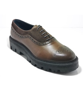 Tetri 0029 Model Hakiki Deri El Yapımı Erkek Kahve Casual Ayakkabı