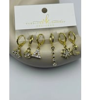 Vip 6'lı Gold Küpe - 25-vip143