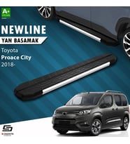 S-Dizayn Toyota Proace City Uzun Şase NewLine Krom Yan Basamak 213 Cm 2018 Üzeri A+ Kalite