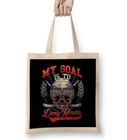 My Goal Is To Deny Yours Hockey Defender Bez Çanta Uzun Saplı