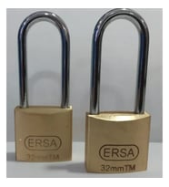 Doras Ersa 2'li Set Uzun Kanca Pas Sistem Pirinç Asma Kilit 30 Mm