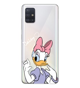 Samsung Galaxy A51 Uyumlu Ördek Desenli Şeffaf Telefon Kılıfı