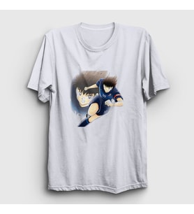 Presmono Unisex Beyaz Futbol Anime Kaptan Captain Tsubasa T-Shirt 320853tt
