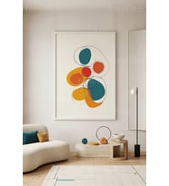 Minimalist Modern Sanat 1. Kalite Ahşap Çerçeveli Tablo