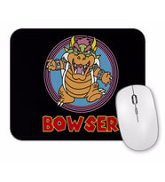 King Bowser Super Mario Classica Fanart Mouse Pad