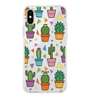 PrintiFy Apple  iPhone XS ile Uyumlu 1mm Slim Fit Water Color 4 Baskılı Şeffaf  Kılıf