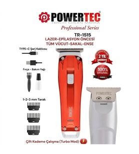 Şarjlı Traş Makinası Powertech Tr-1515