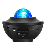 Torima LW-34 Siyah Starry Led Lazer Projektör Bluetooth Müzik Hoparlör Uzaktan Kumandalı Gece Lambası