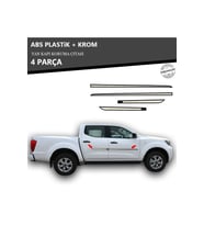 NİSSAN NAVARA YAN KAPI KORUMA ÇITASI PLASTİK + KROM