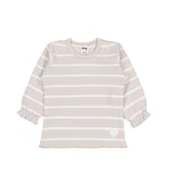 Civil Baby Çizgili 6-18 Ay Sweatshirt - Bej (Taş)