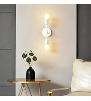 RİOLİGHT MODERN İKİLİ DUVAR APLİK (Siyah - Beyaz)