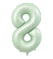 Benim Marifetlerim 8 Rakamı Su Yeşili Folyo Balon 40 inch 90 cm