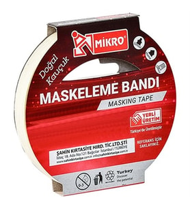 Maskeleme Bandı 12Mmx25Mt Kağıt Bant - 3 adet