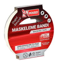 Maskeleme Bandı 12Mmx25Mt Kağıt Bant - 3 adet