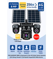 BALANDI PRO-8420GIP 8MP 4 KAMERALI 4G AOV E-SİM SOLAR KAMERA (HIEASY)