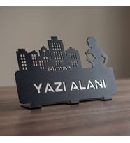 Kişiye Özel Mimar Metal Masa İsimliği İç Mimar Ofis Açılış Yeni İş Hediyesi
