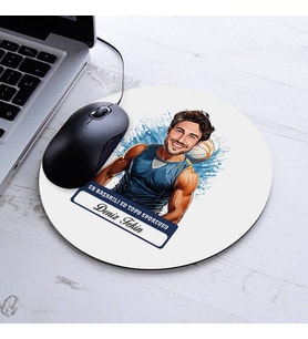 Kişiye Özel Hediye Karikatürlü Erkek Su Topu Oyuncusu Mousepad