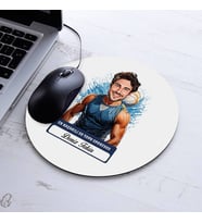 Kişiye Özel Hediye Karikatürlü Erkek Su Topu Oyuncusu Mousepad