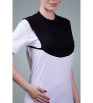 Siyah Tesettür Boyunluk Viskon Kumaş Düz 1003_01