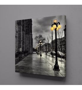 KARANLIK SOKAK KANVAS TABLO 70x70cm (Karışık)