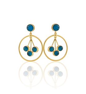 Kadir Jewellery 22 Ayar Altın Kaplama Vintage Küpe -El İşçiliği Ve Hipoalerjenik Küpe