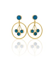 Kadir Jewellery 22 Ayar Altın Kaplama Vintage Küpe -El İşçiliği Ve Hipoalerjenik Küpe