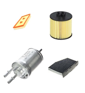 Bosch Filtre Bakım Seti Volkswagen Eos 1.6 FSI Benzinli 2006-2008 Hava + Yağ F + Yakıt F. + Polen Bosch