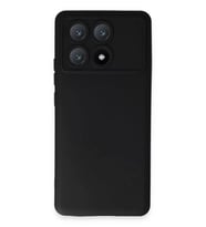 Poco X6 Pro Kılıf Nano içi Kadife Silikon - Siyah