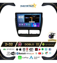 Fiat Doblo 2010-2015 Model 2GB + 64GB Android 13 Kablosuz Carplay Navigasyon Multimedya Sistemi