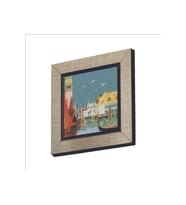 Venedik Görseli Baskılı MDF Magnet 7X7