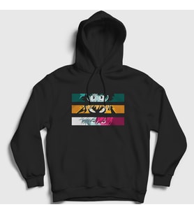 Presmono Unisex Siyah Eyes Anime Boku No Hero Academia Kapüşonlu Sweatshirt 234581tt