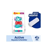 Omo Active Beyazlar & Renkliler Toz Deterjanı 9 KG