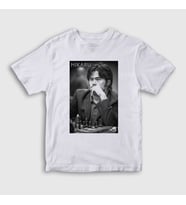 Presmono Unisex Çocuk Beyaz Hikaru Nakamura Büyükusta Satranç T-Shirt 423599tt (Beyaz)