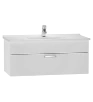 VitrA S50 Lavabo Dolabı 100 cm Tek Çekmeceli Parlak Beyaz 56070