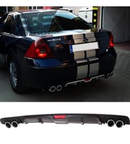 Ford Mondeo Mk3 Difüzör Arka Tampon Eki 4 Egzoz Çıkışlı Siyah