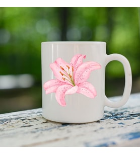 Lilyum Çiçeği Model Bardak - Lilyum Çiçeği Bardağı