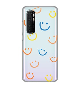 Xiaomi Mi Note 10 LITE Uyumlu Gülücük Tasarımlı Şeffaf Telefon Kılıfı