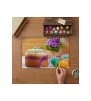 Paskalya Yumurtaları ve Paskalya Çöreği Tasarımı 240 parça Ahşap Puzzle Ahşap Kutuda MP10553