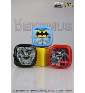 YENİ SEZON LİSANSLI BATMAN 2 KATLI BESLENME KUTUSU / LUNCH BOX (Sarı)