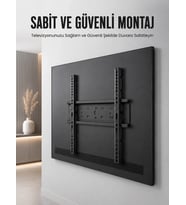 Profesyonel Sabit Tv Askı Aparatı Ultra Dayanıklı Çelik Duvar Montaj Braketi 50-95 İnç