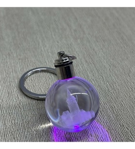 Ledli Galata Kulesi Tasarımı Kristal Anahtarlık