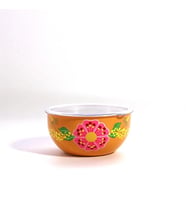 Kapaklı Kase Turuncu (12 Cm)