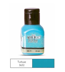 ARTDECO AKRİLİK BOYA 25 ML. TURKUAZ 070A-3632