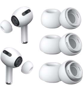 Lexroo AirPods Pro & AirPods Pro 2. Nesil için Gürültü Azaltıcı Delikli, Silikon Kulaklık Ağrısı Yok