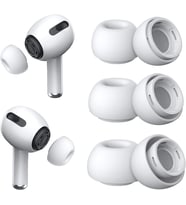 Lexroo AirPods Pro & AirPods Pro 2. Nesil için Gürültü Azaltıcı Delikli, Silikon Kulaklık Ağrısı Yok