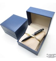 Kişiye Özel Gold Krom Metal Unisex Bileklik + İsme Özel Mini Cep Kalemi - Hediyelik Kutulu Set (Karışık)