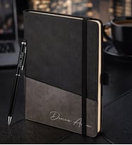 BK Gift Kişiye Özel Siyah Termo Deri Defter ve Touchpen Kalem Seti -17,  Kurumsal ve Özel Hediye, Yeni İş Hediyesi