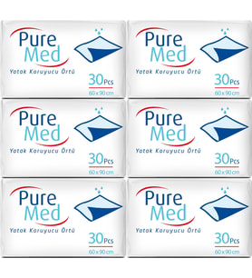 Puremed Hasta Yatak Koruyucu 60*90Cm 180 Adet (6PK*30)