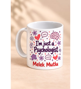 Kişiye Özel Psikolog Temalı Baskılı Beyaz Kupa - Psikoloğa Hediye Bardak Fincan Mug