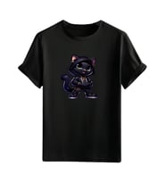 Animasyon Görselli  Unisex (Tshirt) Tişört (Siyah)